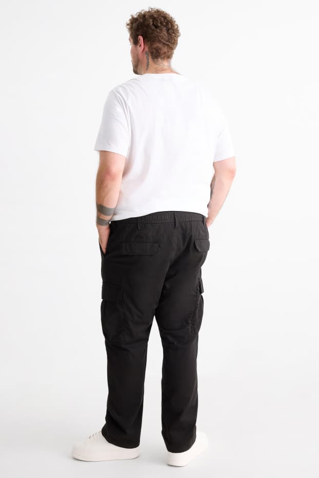 Bărbați - Pantaloni cargo termoizolanți - negru