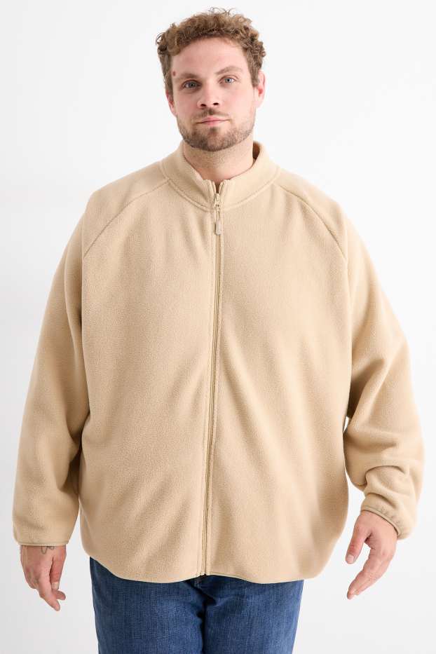 Bărbați - Jachetă de fleece - bej deschis