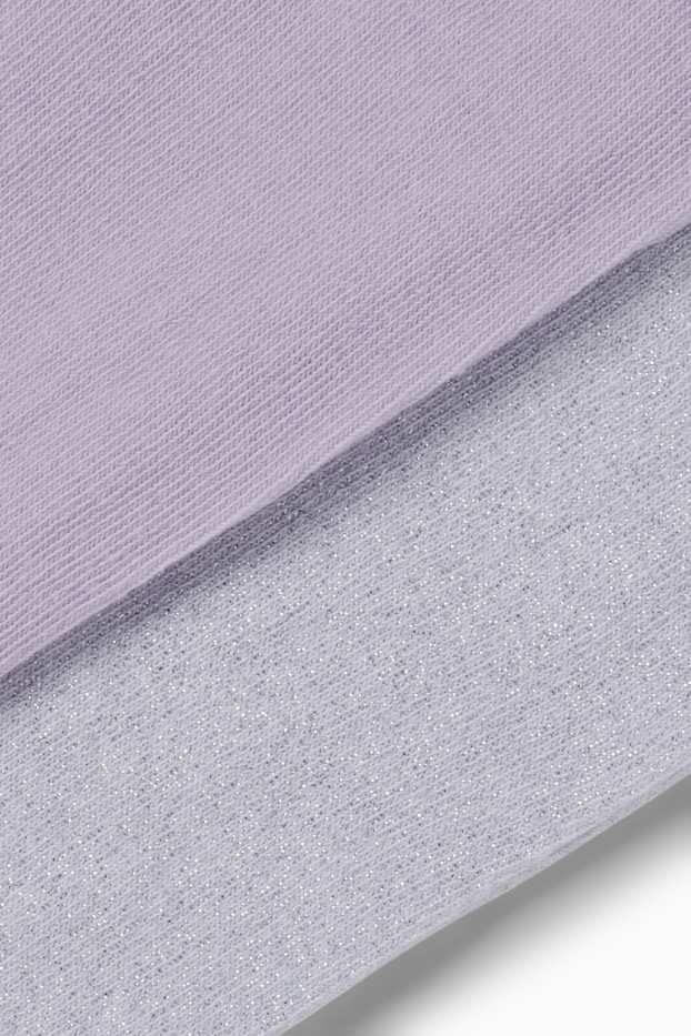 Copii - Fete - Multipack 2 perechi - dresuri - violet deschis