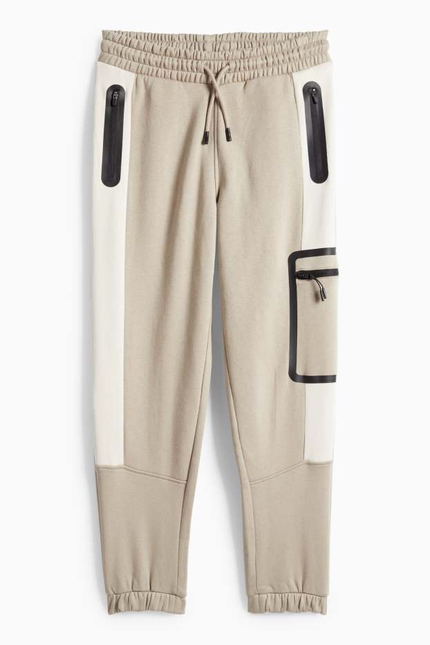 Copii - Băieți - Pantaloni de trening cargo - bej
