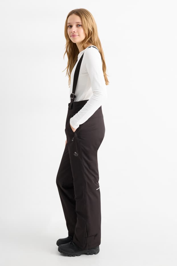 Copii - Fete - Pantaloni de schi - impermeabili - negru