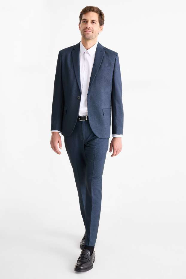 Bărbați - Pantaloni modulari - slim fit - Flex - albastru închis