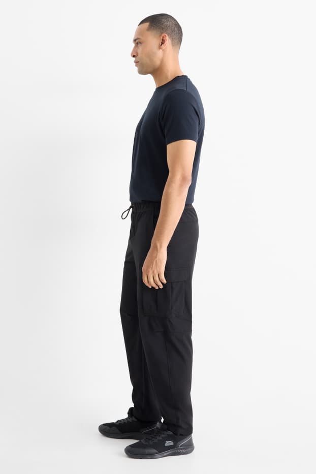 Bărbați - Pantaloni cargo funcționali - negru