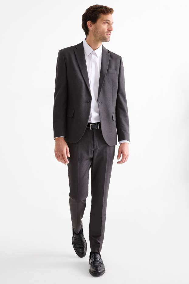 Bărbați - Pantaloni modulari - slim fit - Flex - gri închis