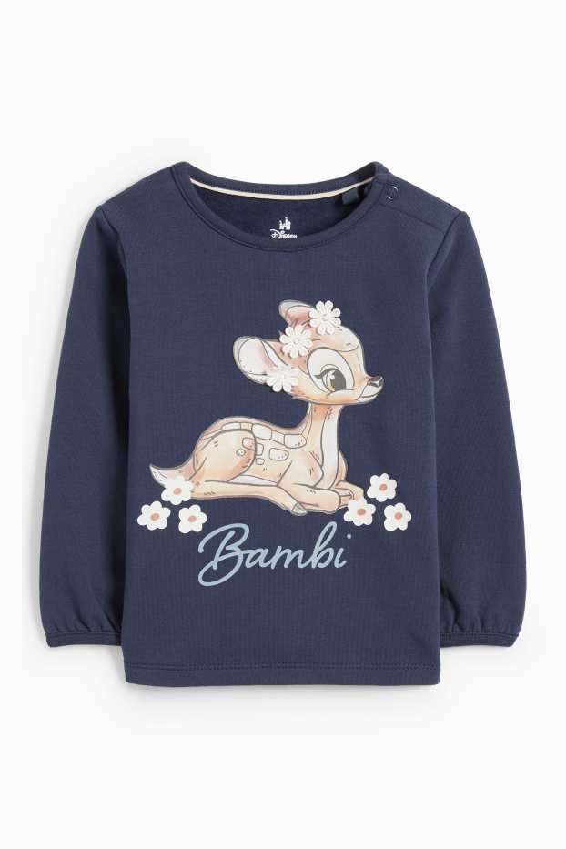 Bebeluși - fete - Bambi - compleu bebeluși - 3 piese - albastru închis