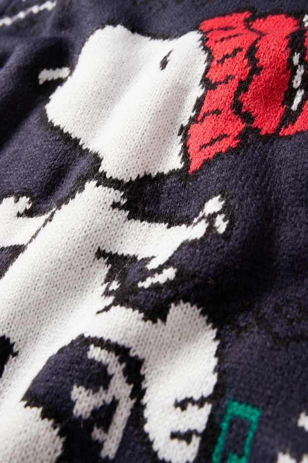 Hommes - Pull de Noël - Peanuts - bleu foncé