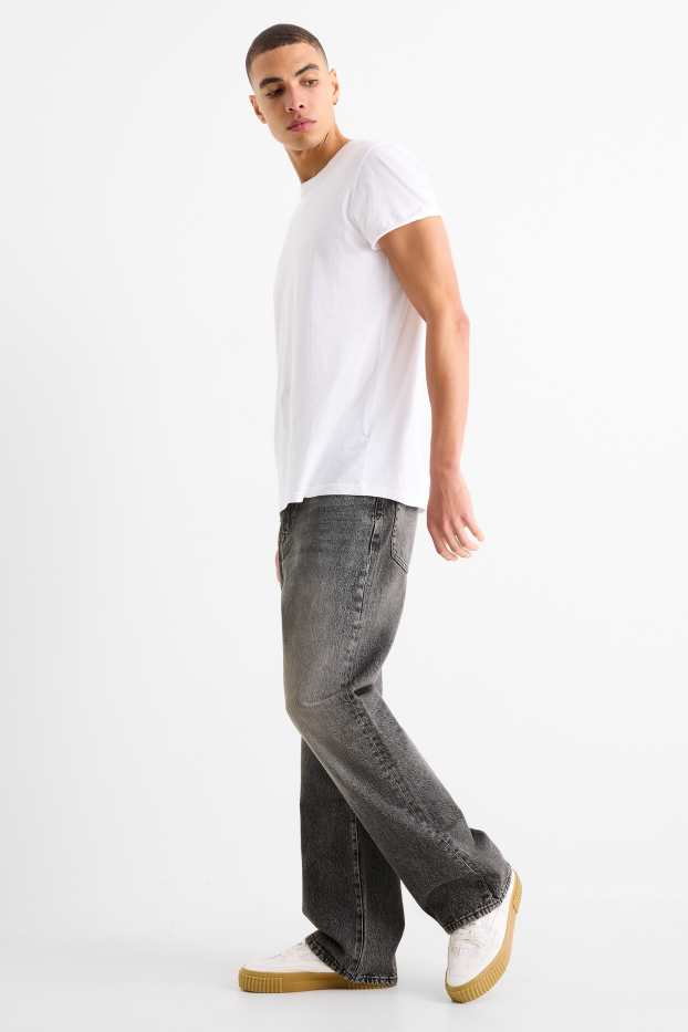 Bărbați - Bootcut jeans - denim-gri
