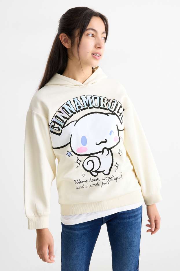 Copii - Fete - Cinnamoroll - hanorac - alb-crem