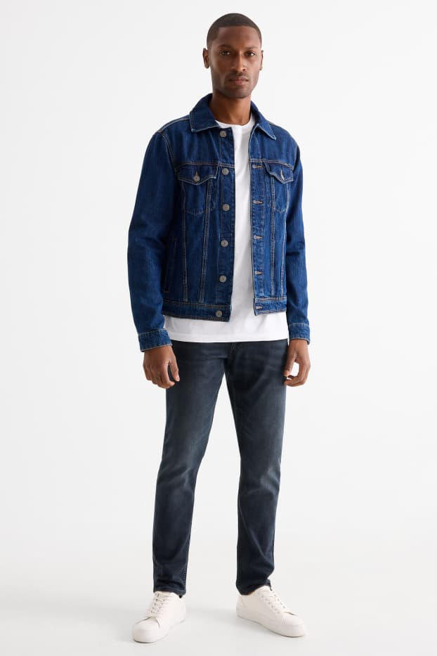 Bărbați - Slim tapered jeans - Flex jog denim - LYCRA® - denim-albastru închis