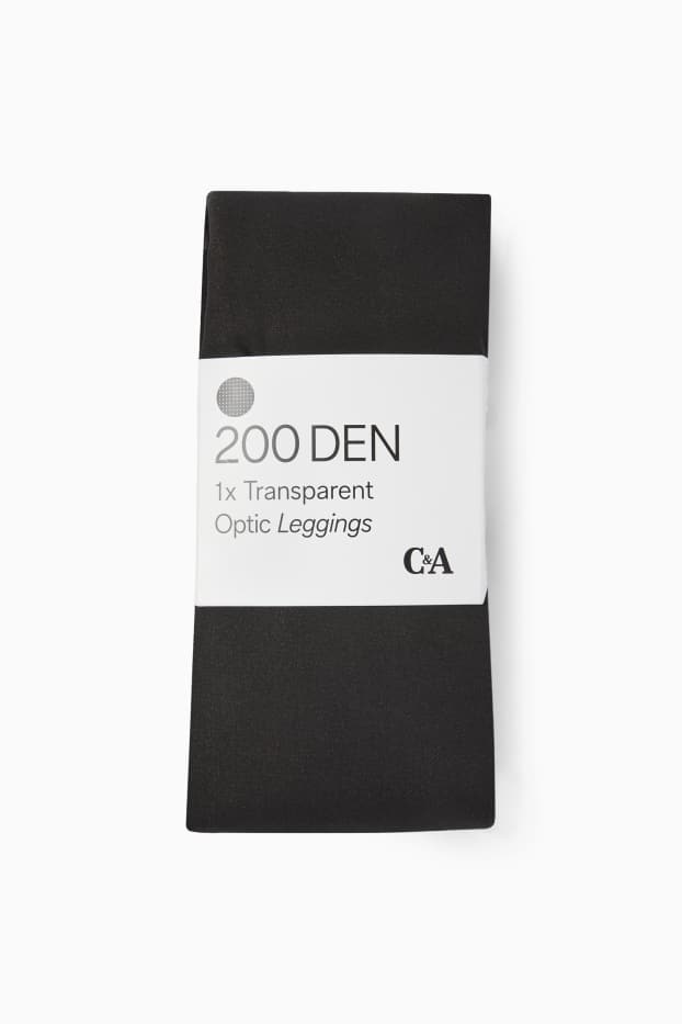 Femei - Colanți termoizolanți - 200 DEN - negru
