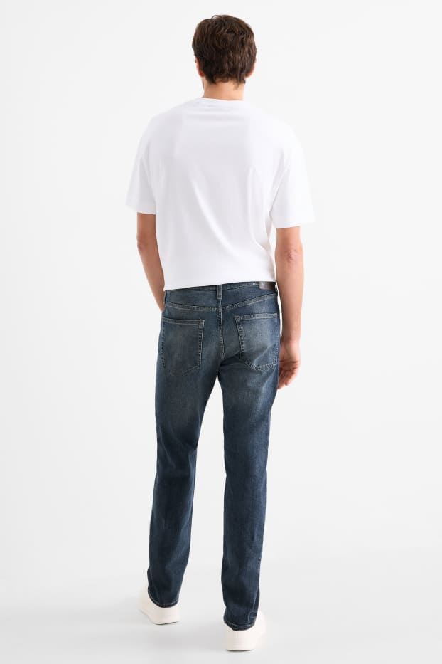 Bărbați - Straight jeans - LYCRA® - denim-albastru închis