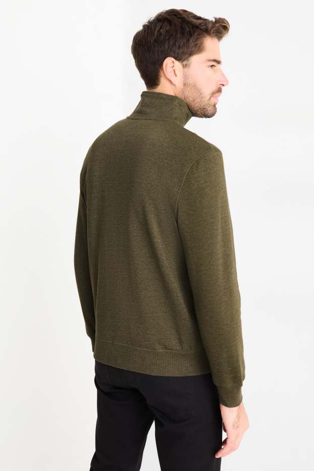Heren - Sweatvest - kaki