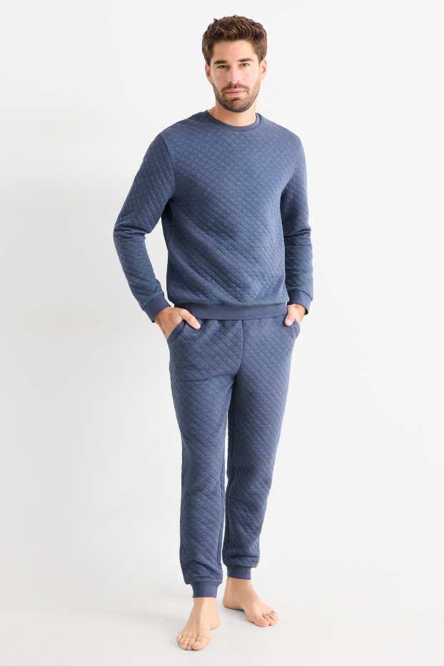 Bărbați - Pijama - albastru închis
