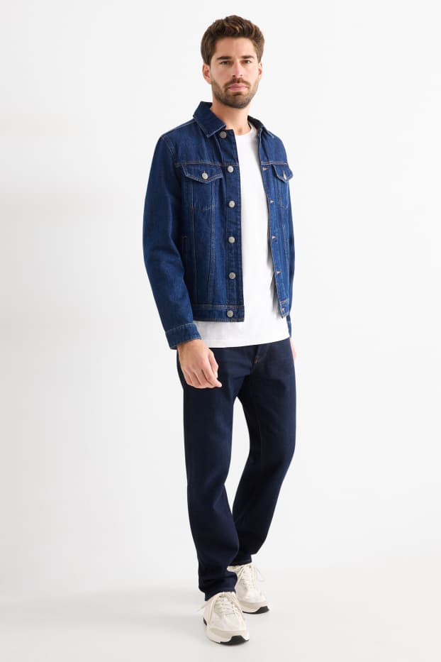 Bărbați - Regular jeans - jeans termoizolanți - LYCRA® - denim-albastru închis