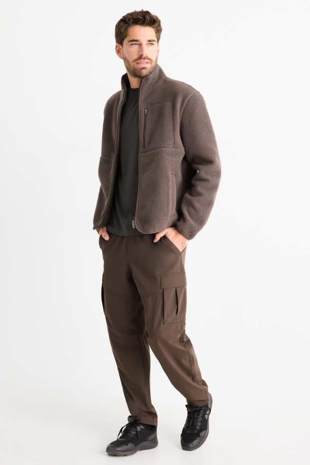 Bărbați - Pantaloni cargo funcționali - kaki