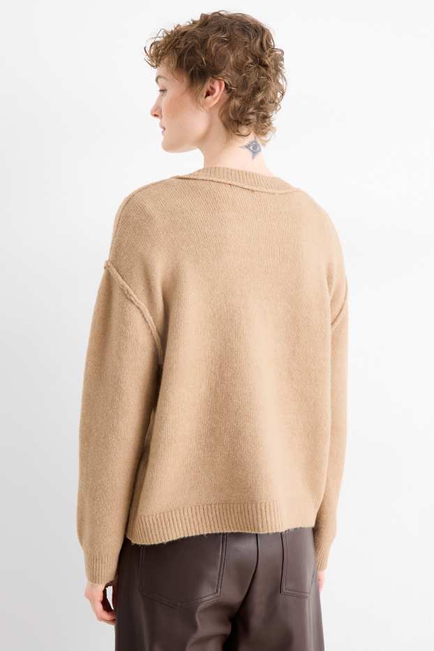 Femmes - Gilet en maille - beige